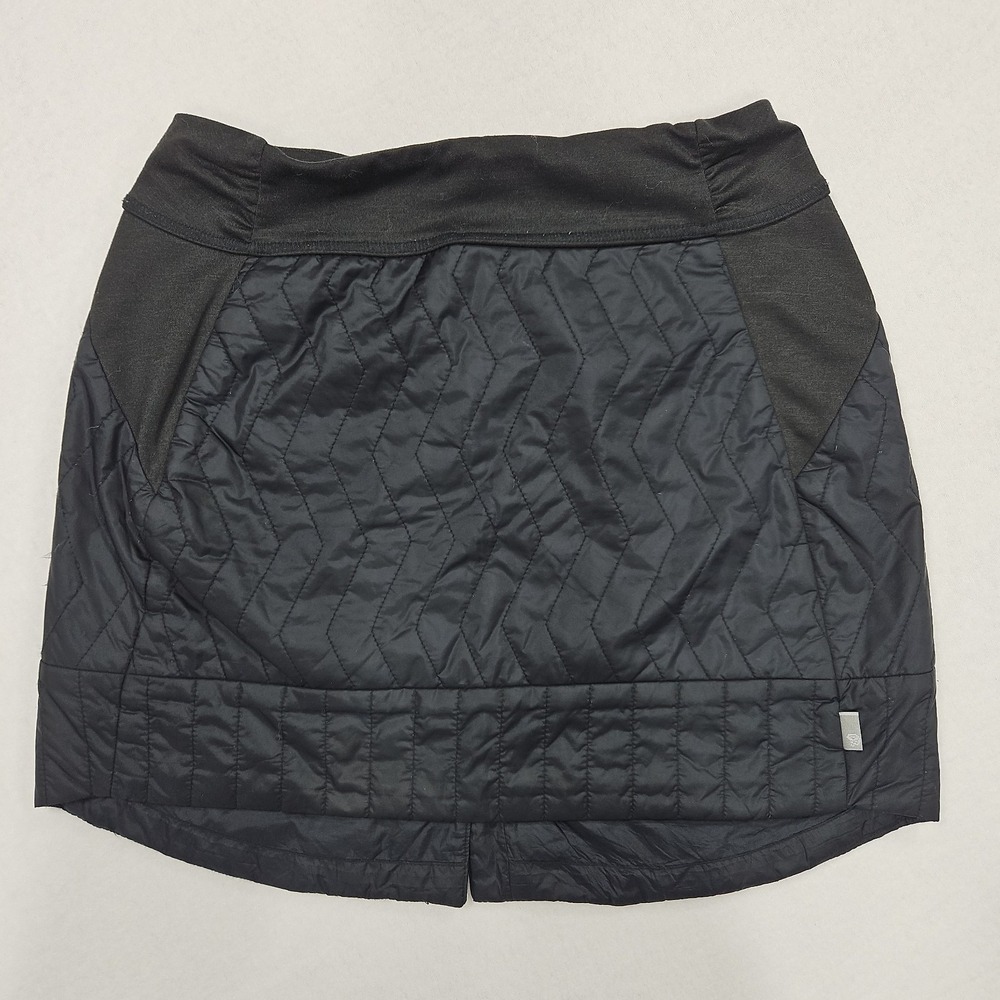 Mountain Hardwear Trekkin S Black Insulated Quilted Mini Nylon Skirt Stretch
